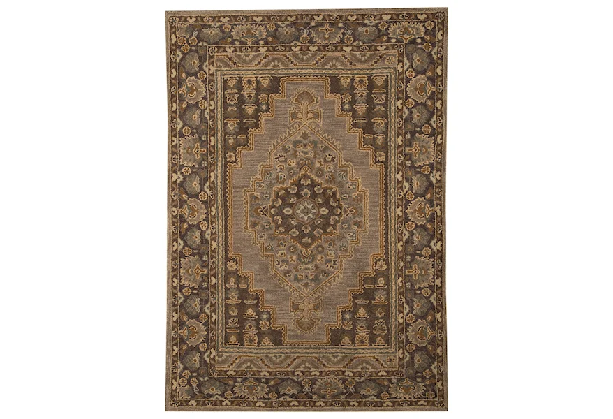 Traditional Classics Area Rugs Sangerville Tan Medium Rug by Signature Design by Ashley Furniture at Sam's Appliance & Furniture
