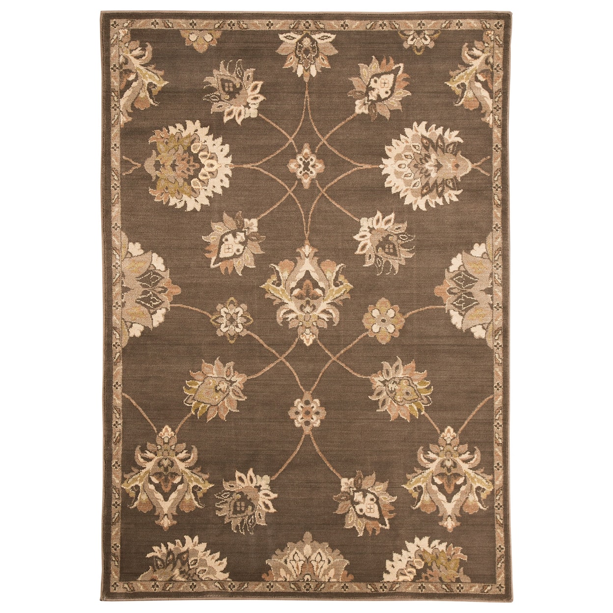 Ashley Furniture Signature Design Traditional Classics Area Rugs Adelina Taupe Medium Rug