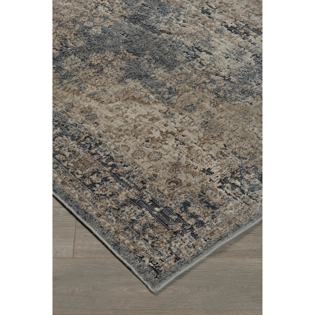 Signature Design by Ashley Traditional Classics Area Rugs South Blue/Tan Medium Rug