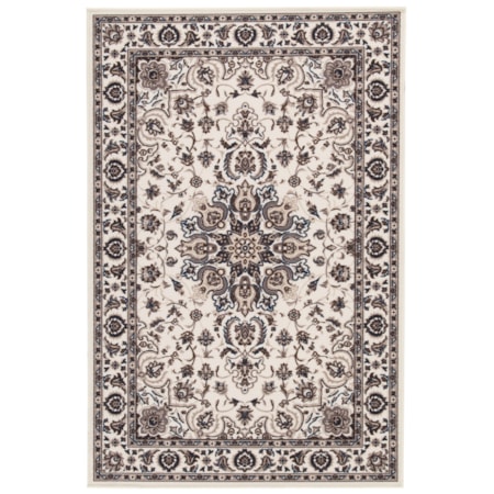 Monia Ivory/Navy Medium Rug