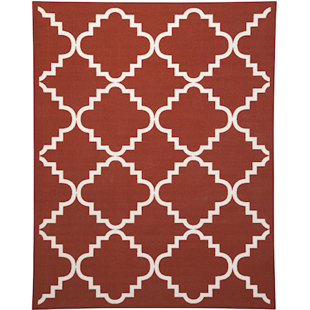 Bandele Orange/White Medium Rug