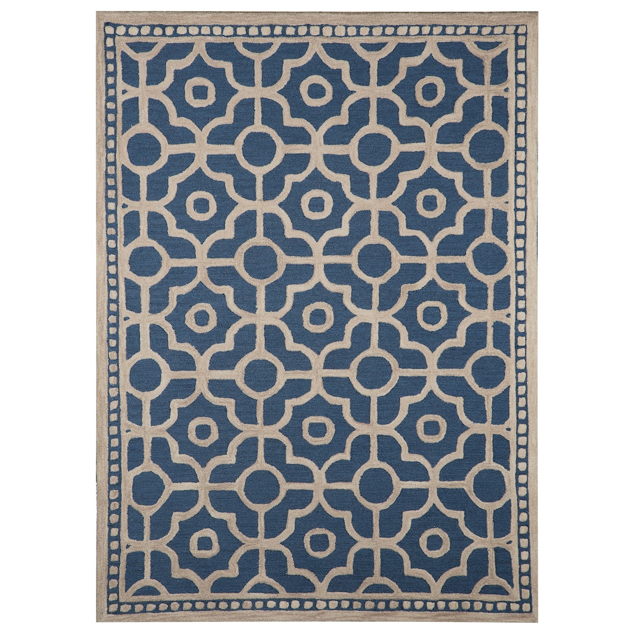 Signature Design by Ashley Transitional Area Rugs Bisbee Blue Medium Rug