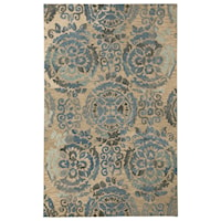 Alazne Blue/Ivory Medium Rug