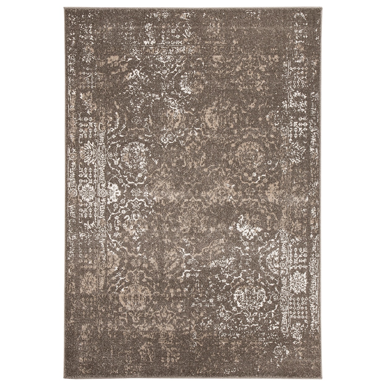 Ashley Furniture Signature Design Transitional Area Rugs Patras Brown Medium Rug