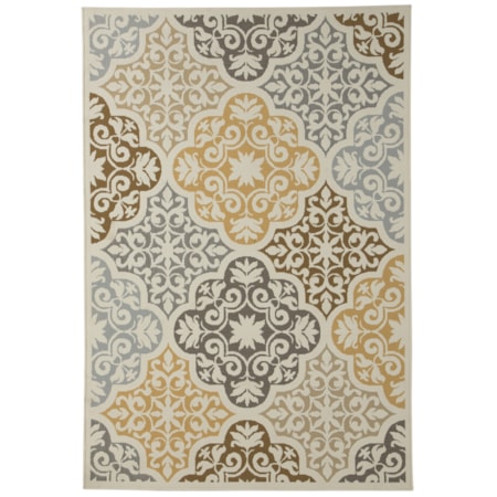 Lacy Brown/Gold Medium Rug