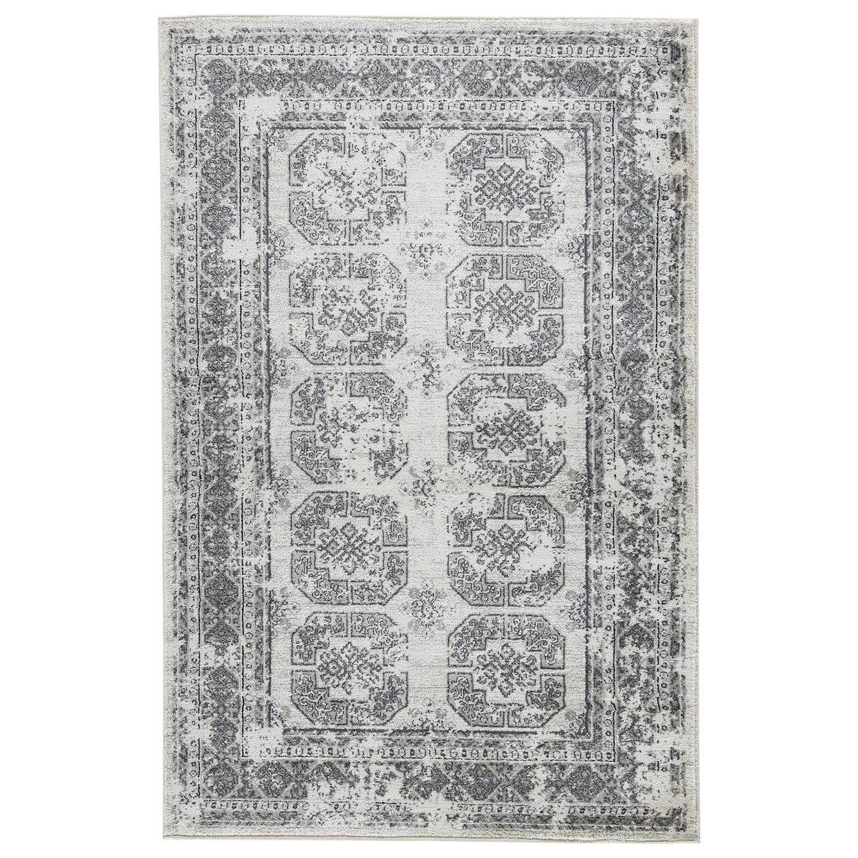 Benchcraft Transitional Area Rugs Jirou Gray/Taupe Large Rug