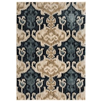 Saville Blue/Brown Large Rug