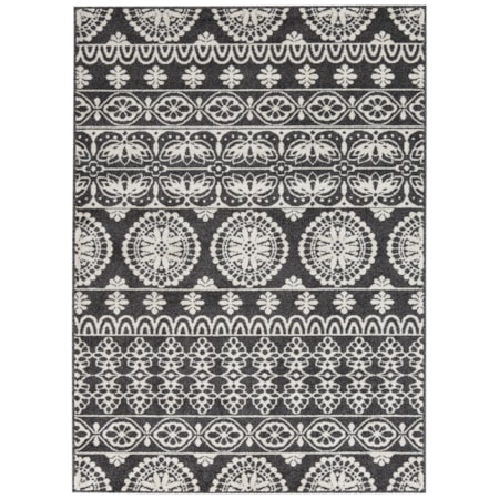 Jicarilla Black/White Large Rug