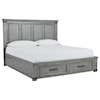 Signature Design by Ashley Russelyn 3 Piece King Panel Bed with Storage