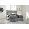 Signature Design by Ashley Russelyn 3 Piece King Panel Bed with Storage