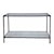 Signature Design by Ashley Ryandale Console Sofa Table in Antiqued Pewter Finish with Marble Shelf