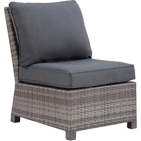 Armless Chair with Cushion