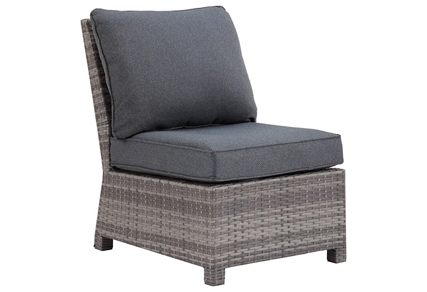 Salem Beach Armless Chair with Cushion by Signature Design by Ashley at Furniture Fair - North Carolina