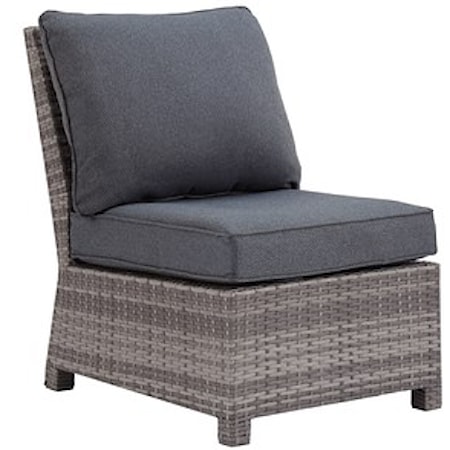 Armless Chair with Cushion