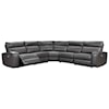 Ashley Furniture Signature Design Samperstone Power Reclining Sectional Sofa