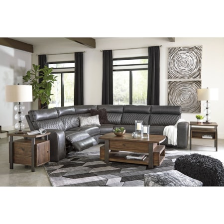 Power Reclining Sectional Sofa