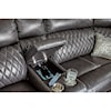 Signature Design by Ashley Samperstone Power Reclining Sectional Sofa