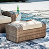 Signature Design by Ashley Sandy Bloom Outdoor Lounge Chair & Ottoman