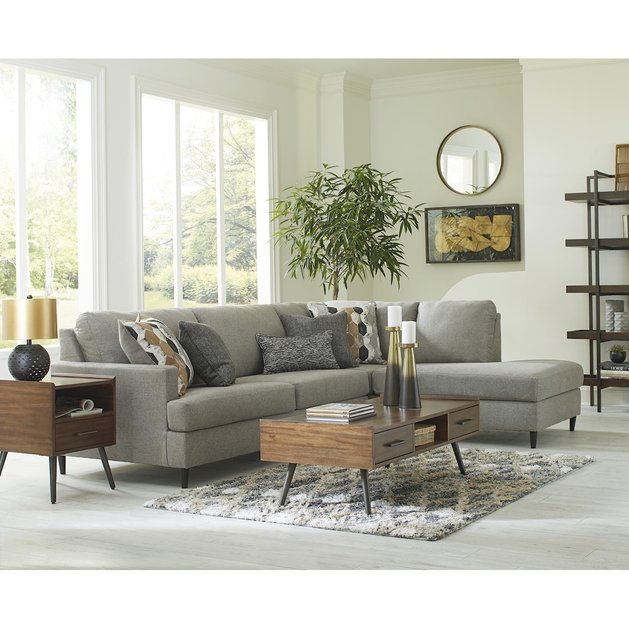 Signature Design by Ashley Santasia 2-Piece Sectional with Chaise