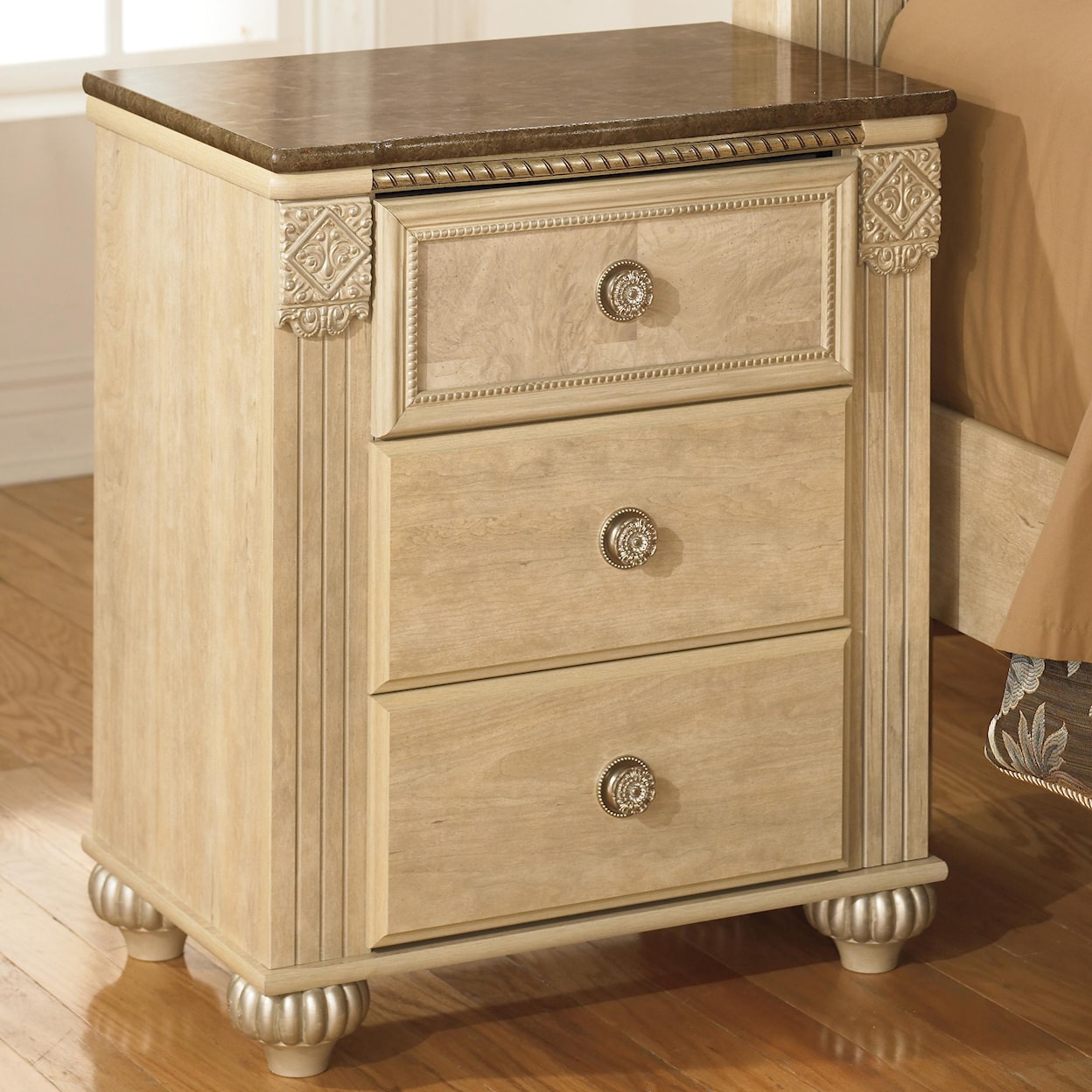 Signature Design by Ashley Saveaha Three Drawer Night Stand