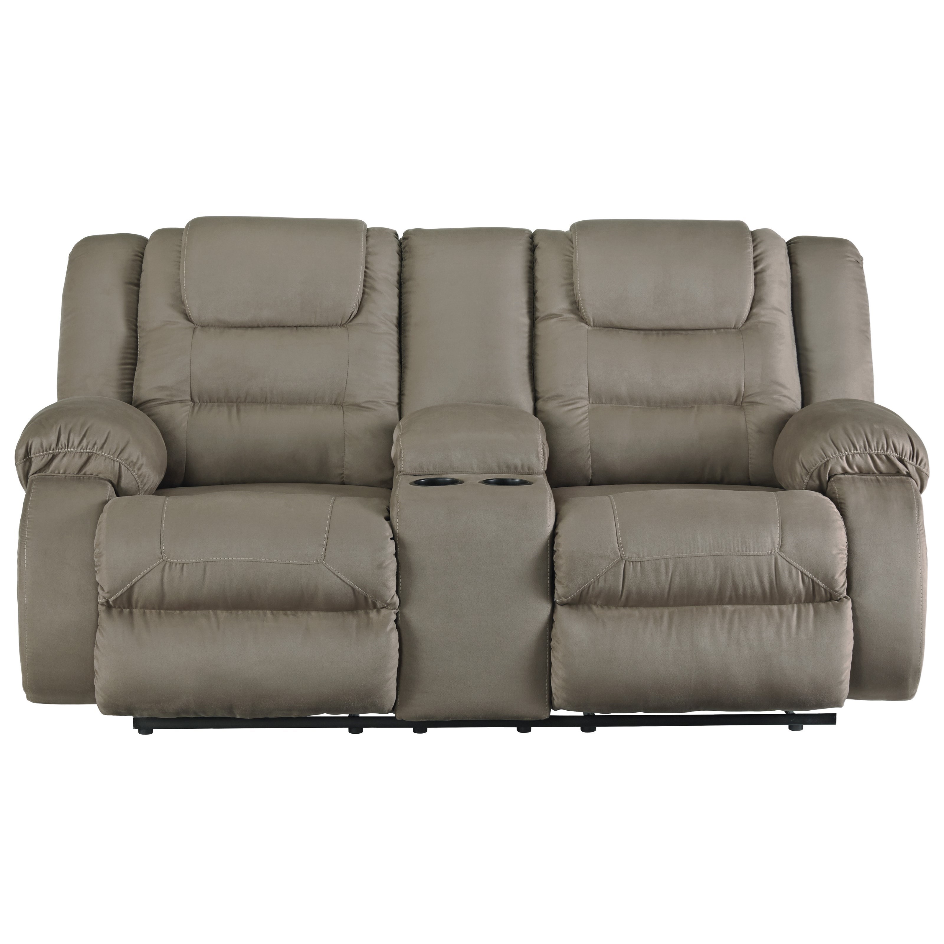 Double Reclining Loveseat with Console