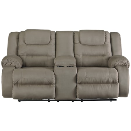 Double Reclining Loveseat with Console