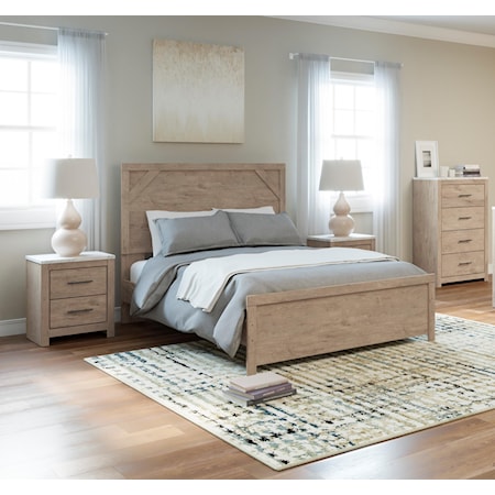 5 Piece Full Panel Bedroom Set