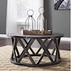 Ashley Furniture Signature Design Sharzane Round Cocktail Table