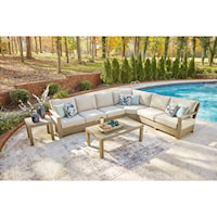 Outdoor Sectional Set with Tables