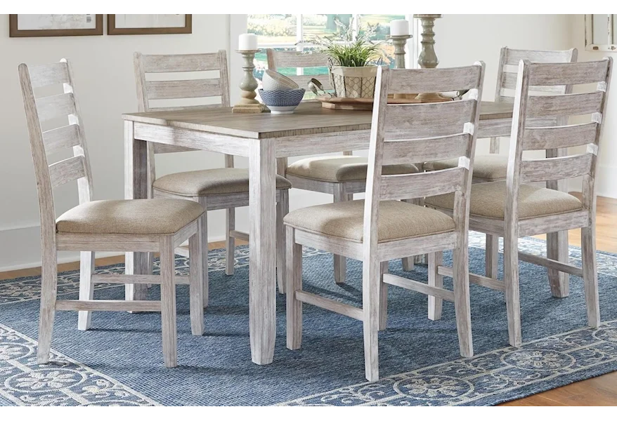 Skempton Skempton 7-Piece Dining Table Set by Ashley at Morris Home