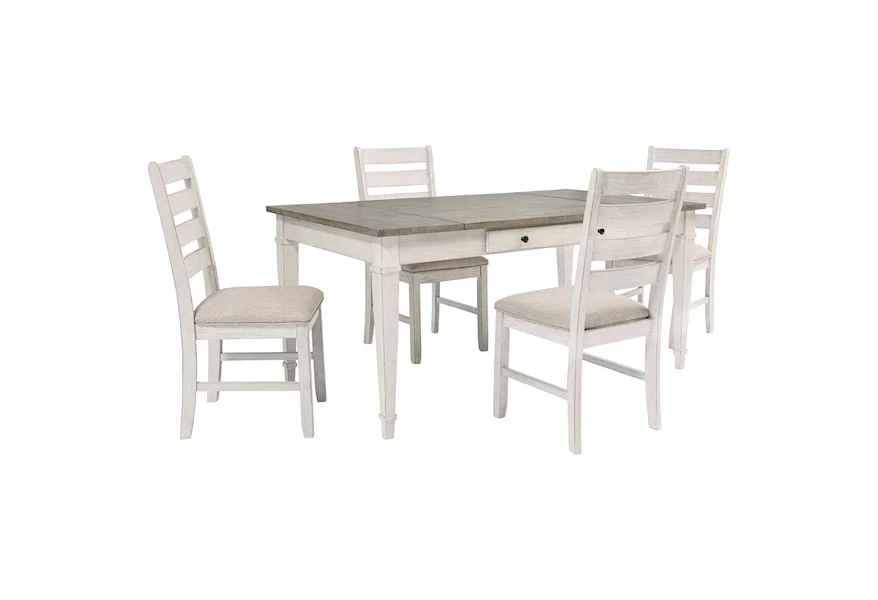 Skempton 5-Piece Rect. Dining Room Table w/ Storage by Signature Design by Ashley at Sam Levitz Furniture