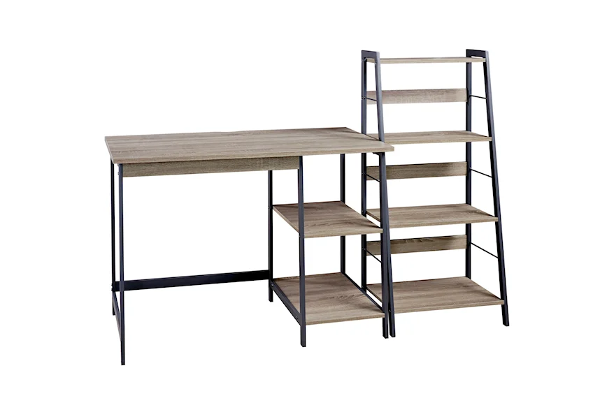 Soho 2-Piece Home Office Desk and Shelf Set by Signature Design by Ashley at Royal Furniture