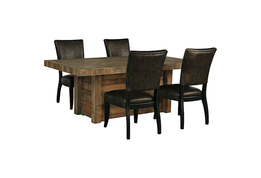 Sommerford 5-Piece Rectangular Dining Room Table Set by Signature Design by Ashley at VanDrie Home Furnishings
