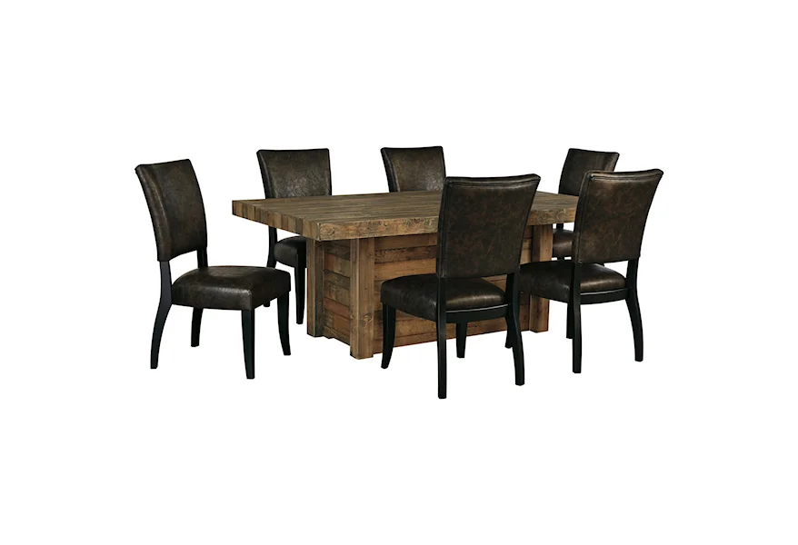 Sommerford 7-Piece Rectangular Dining Room Table Set by Signature Design by Ashley at VanDrie Home Furnishings