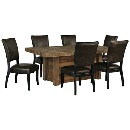 7-Piece Rectangular Dining Room Table Set