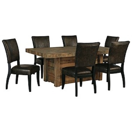 7-Piece Rectangular Dining Room Table Set