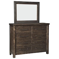 Modern Rustic Dresser & Mirror Combo