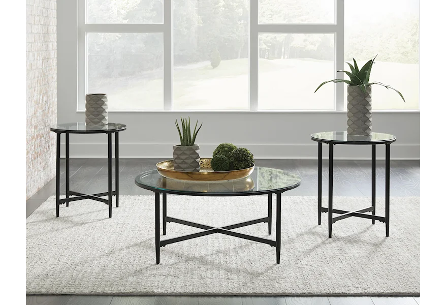 Stetzer 3 Piece Coffee Table Package by Signature Design by Ashley at Sam Levitz Furniture