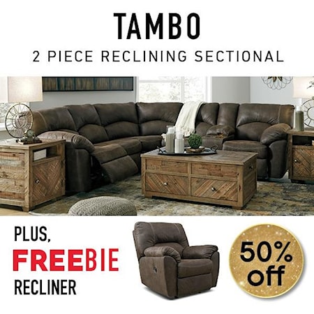 Tambo Sectional Sofa with Freebie!