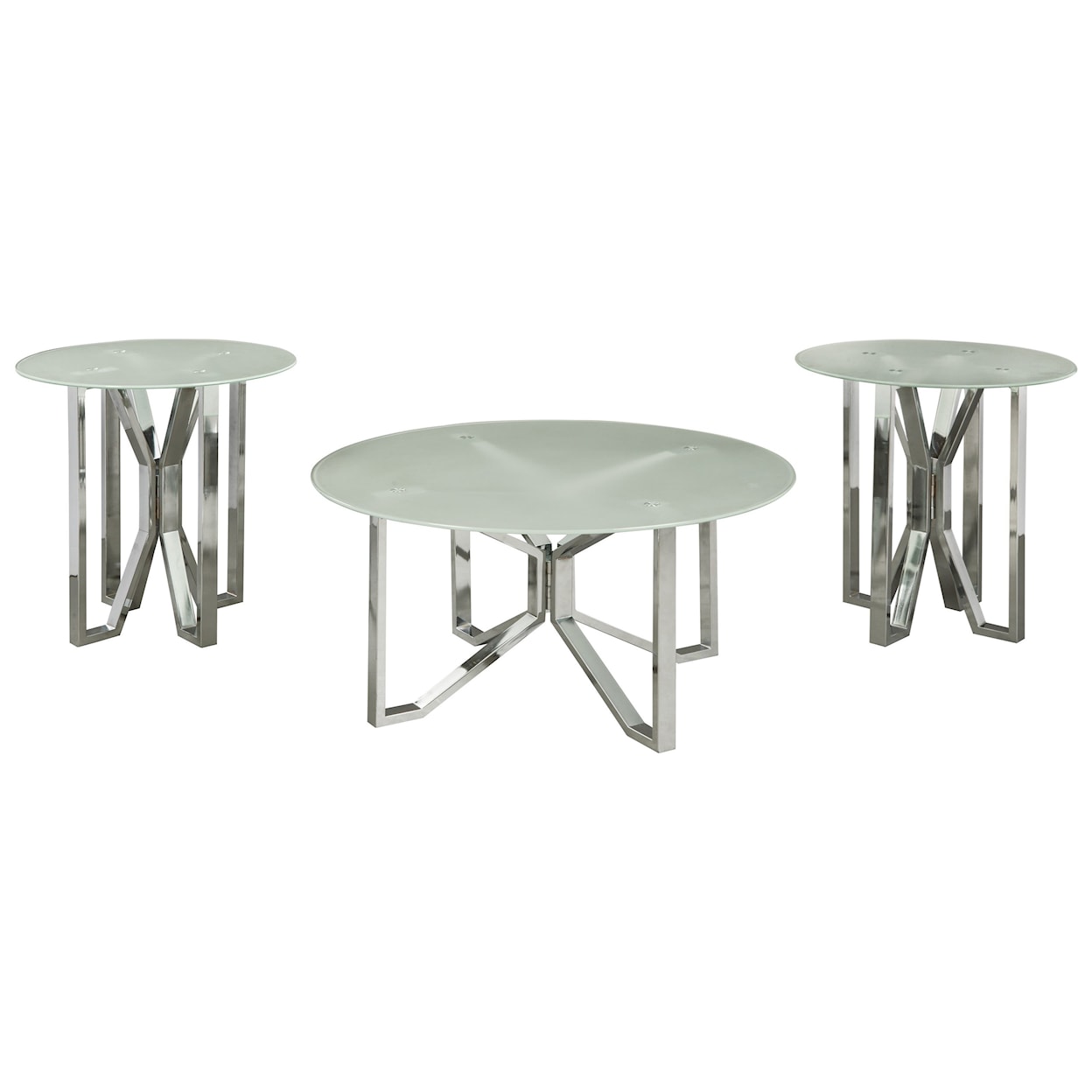 Ashley Furniture Signature Design Tangeline 3 Piece Occasional Table Set