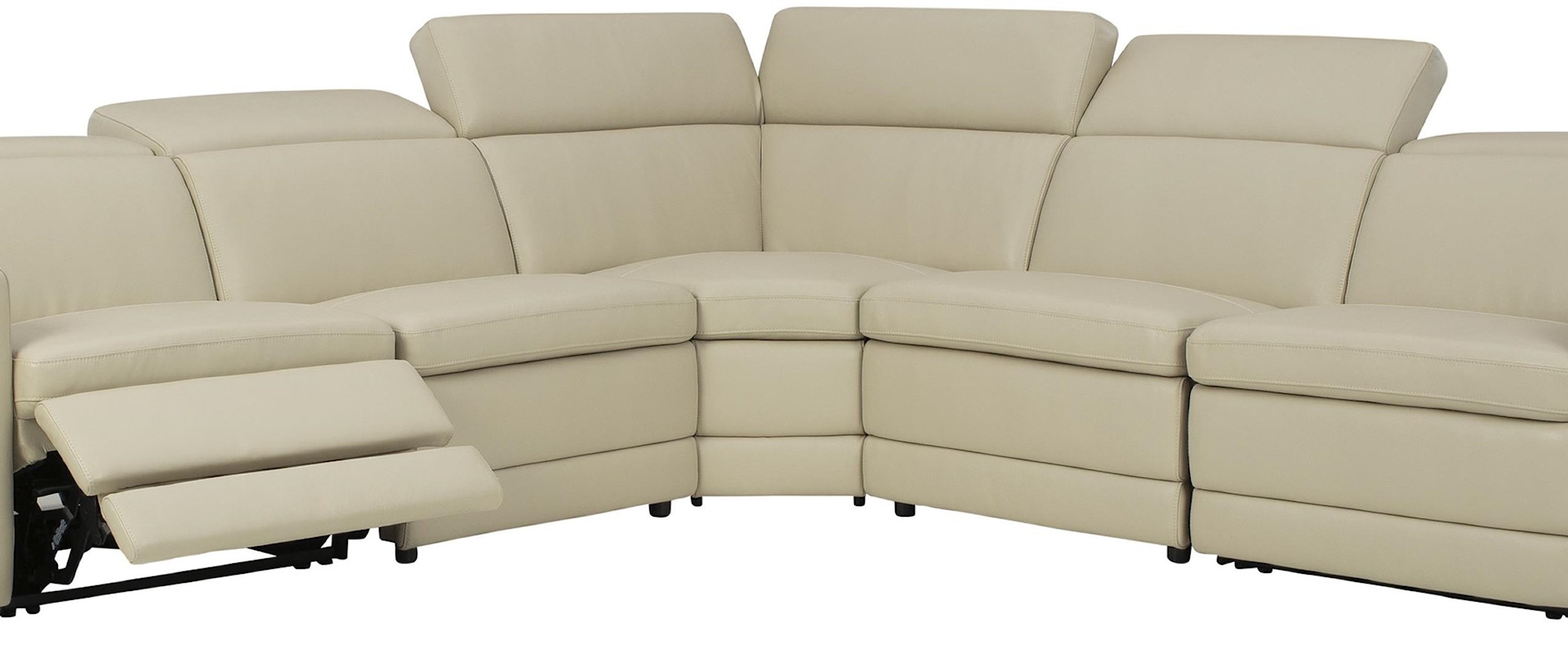 6 Piece Power Reclining Sectional Sofa and Power Recliner Set