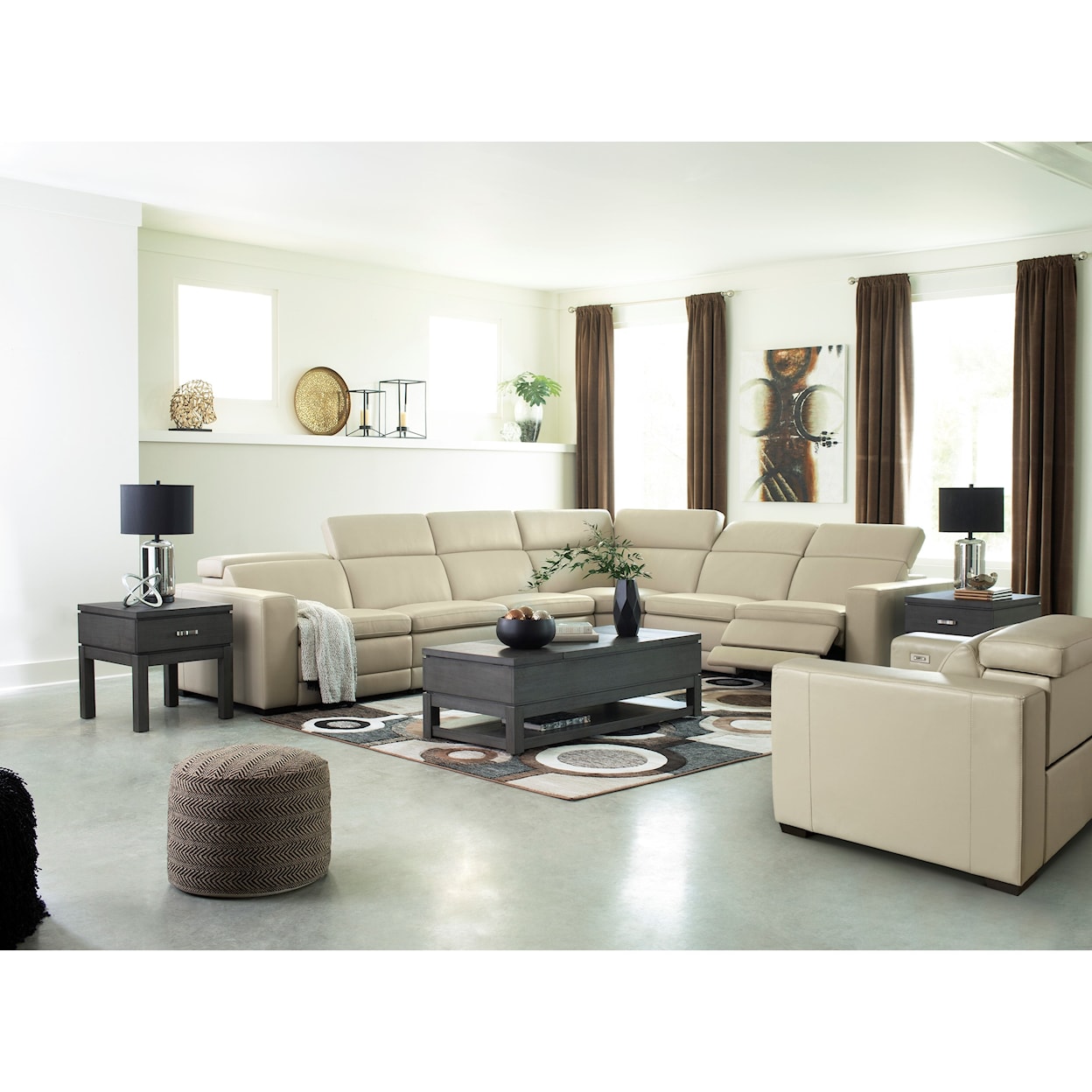 Ashley Furniture Signature Design Texline Power Reclining Living Room Group