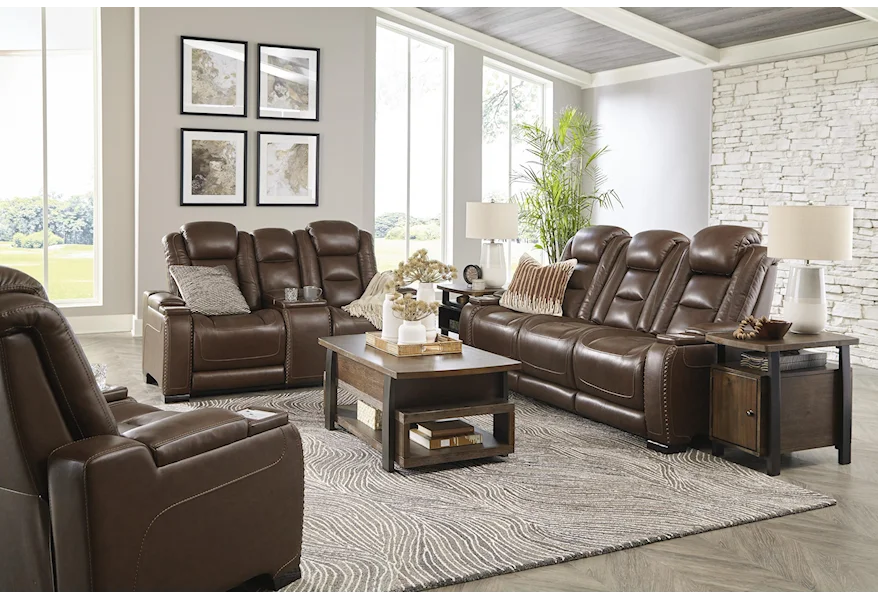 The Man-Den 3 Piece Power Reclining Living Room Set by Signature Design by Ashley at Sam Levitz Furniture