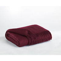 Ashton - Burgundy Throw