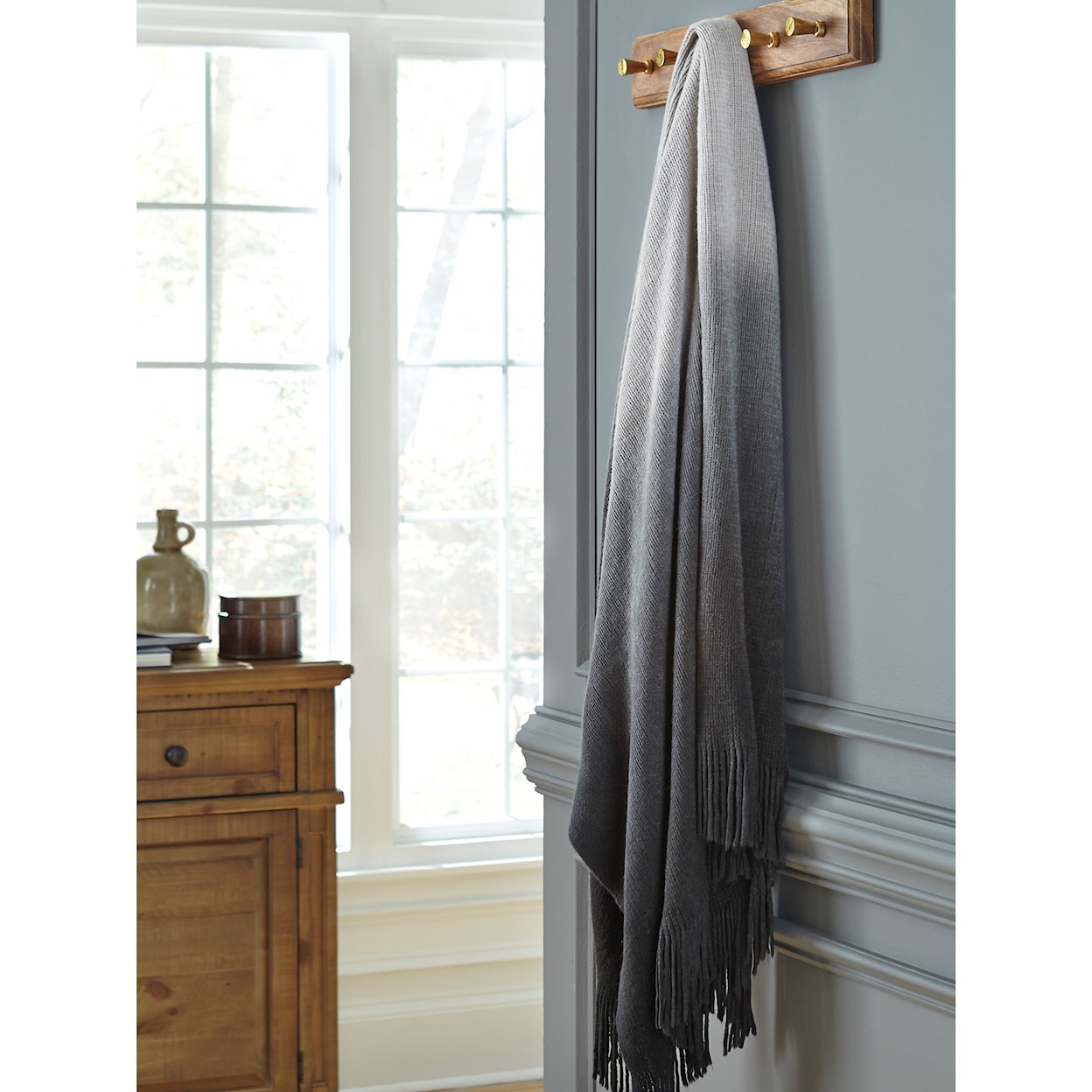 Ashley Furniture Signature Design Throws Danyl - Black/Gray Throw