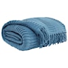 Ashley Furniture Signature Design Throws Mendez - Blue Throw