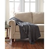 Ashley Furniture Signature Design Throws Zaid - Charcoal Throw