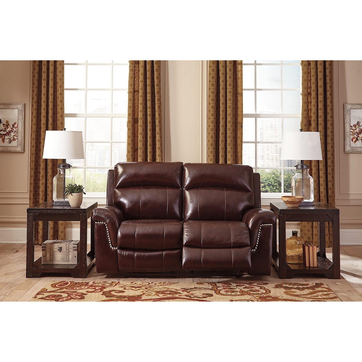 Ashley Furniture Signature Design Timmons Power Reclining Loveseat