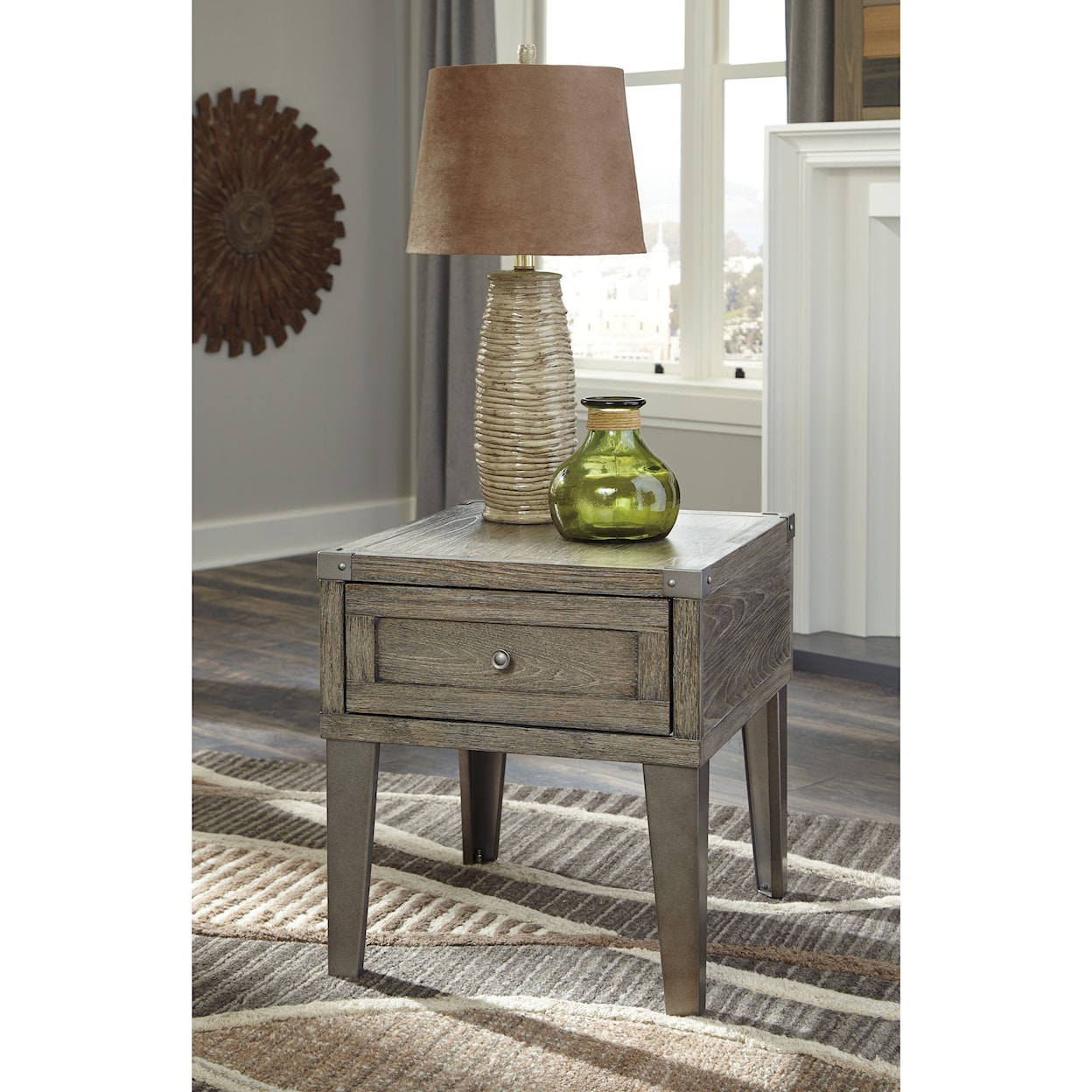 Ashley Furniture Signature Design Chazney Rectangular End Table