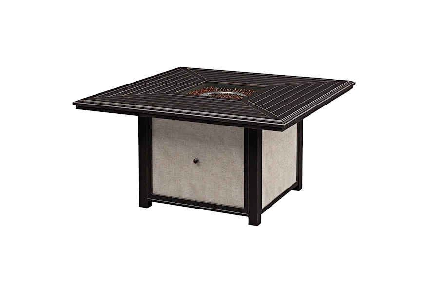 Town Court Square Fire Pit Table by Signature Design by Ashley at Lapeer Furniture & Mattress Center